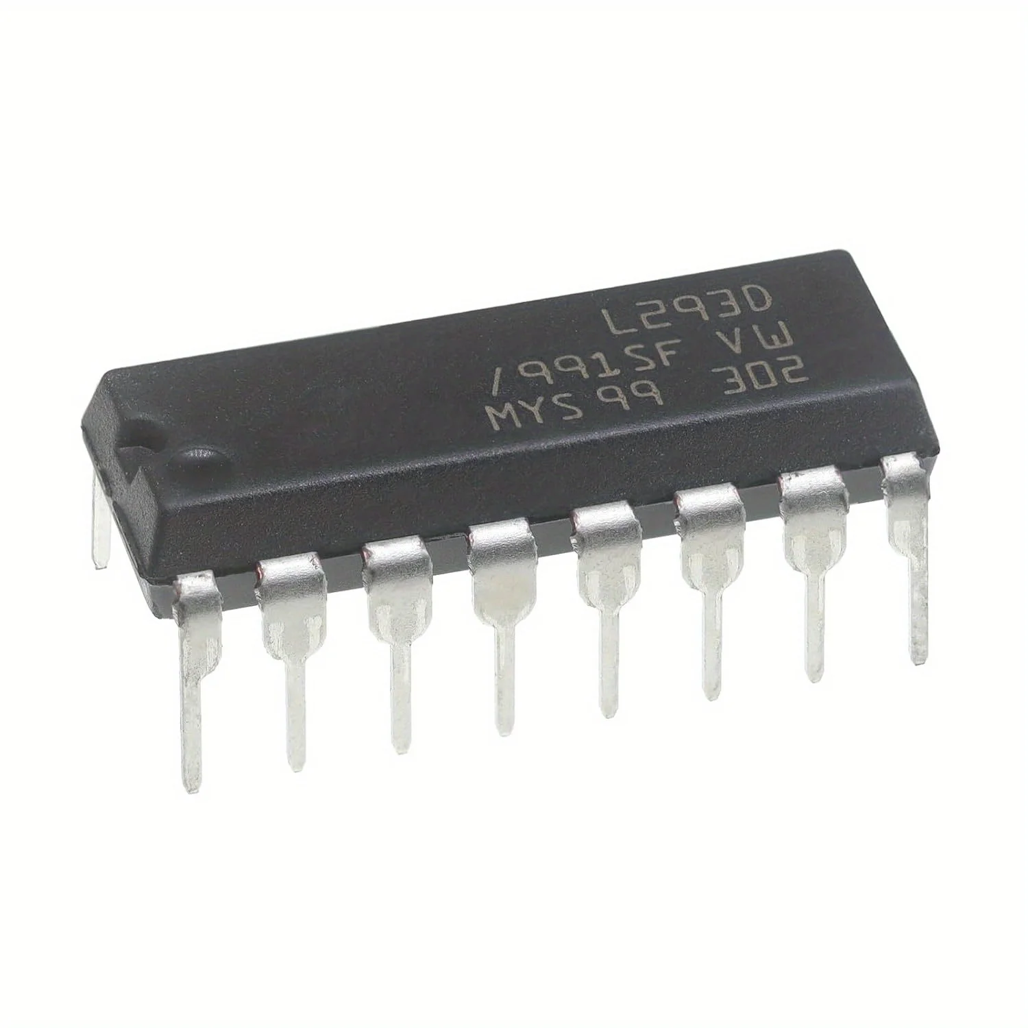 10pcs L293D DIP-16 Chip Motor Driver IC, Dual H-Bridge for Stepper / DC Motor Control, Robotics, DIY Projects with Raspberry Pi