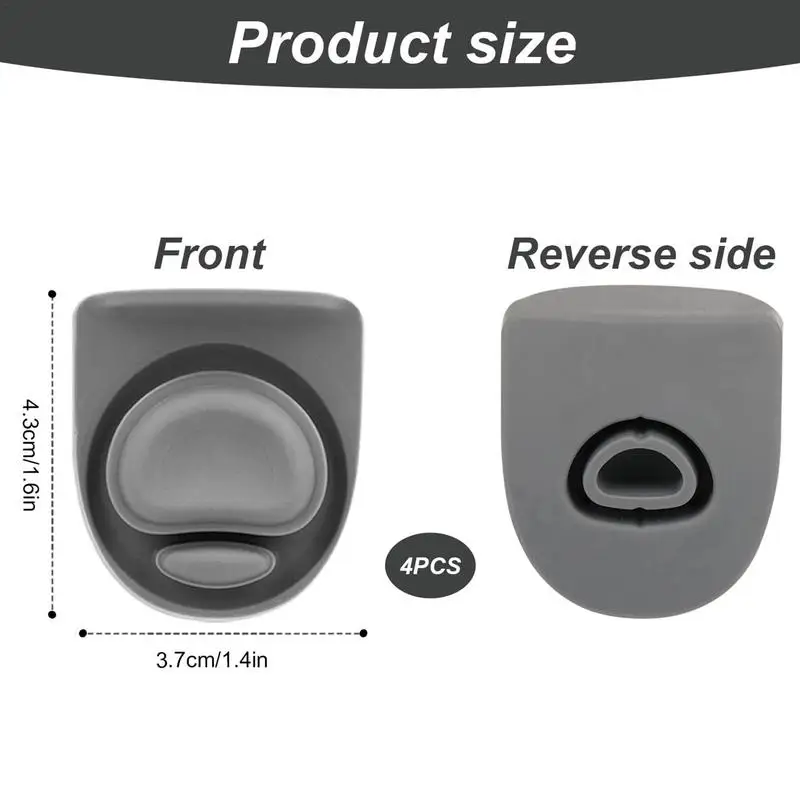 Penggantian colokan botol air 4 buah suku cadang pengganti tutup atas botol air tutup mulut Bagian steker silikon