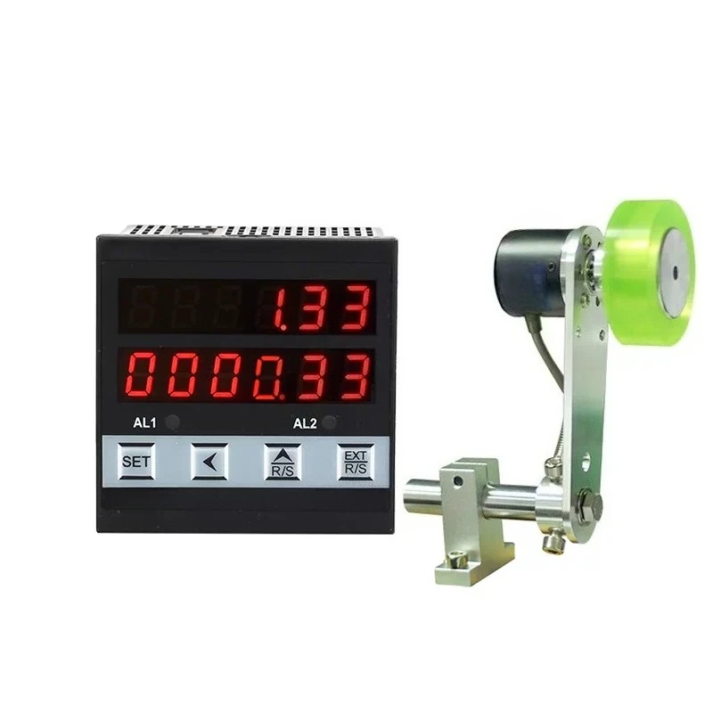 Electronic meter meter roller type linear velocity tester rotational speed meter speed encoder control line speedometer ST76-TD