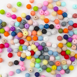 20/50/100pcs 12mm Silicone Round Beads for Pen Decor Jewelry Making Toys DIY Bracelet Chain Handmade Accessories