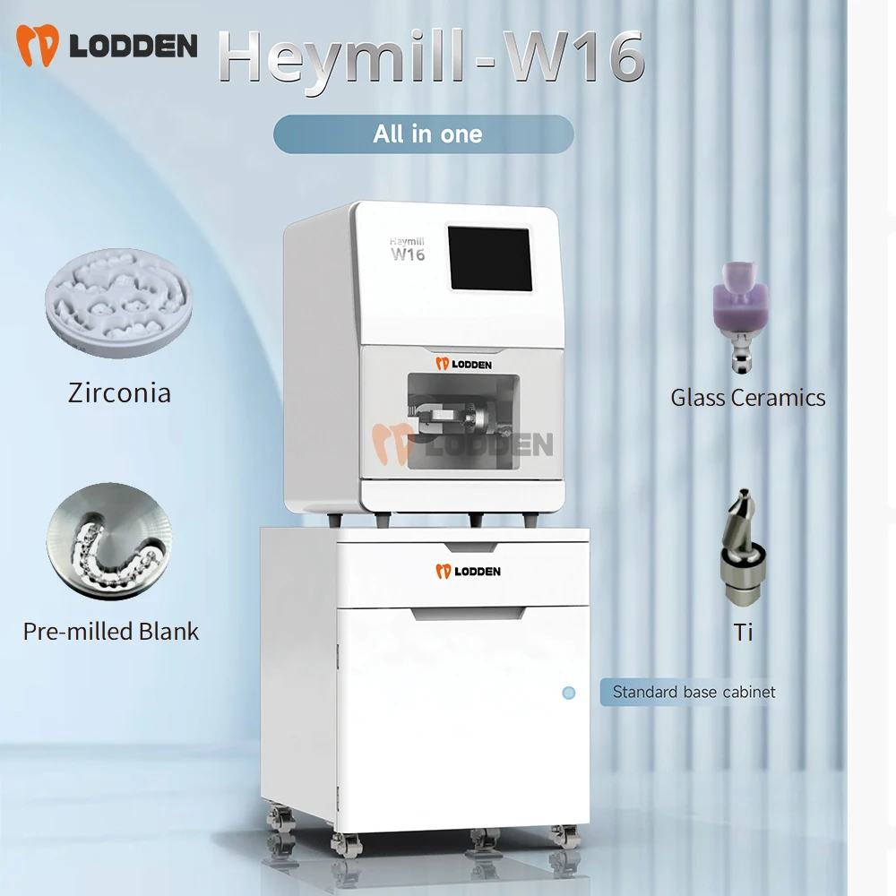Dentallabor-Fräsmaschine Fünf-Achsen-Trocken- und Nassfräsmaschine Integrierte Maschine für Zirkonoxid/vorgefertigte Rohlinge/Titanscheiben/Glaskeramik