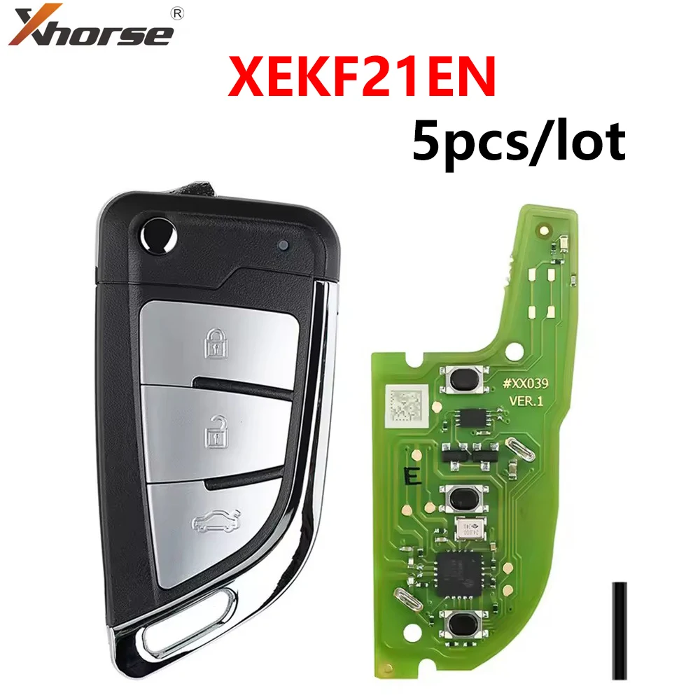 5pcs/lot Original Xhorse XEKF21EN VVDI Super Remote with XT27A01 XT27A66 Chip Work for VVDI2 /VVDI Key Tool Max
