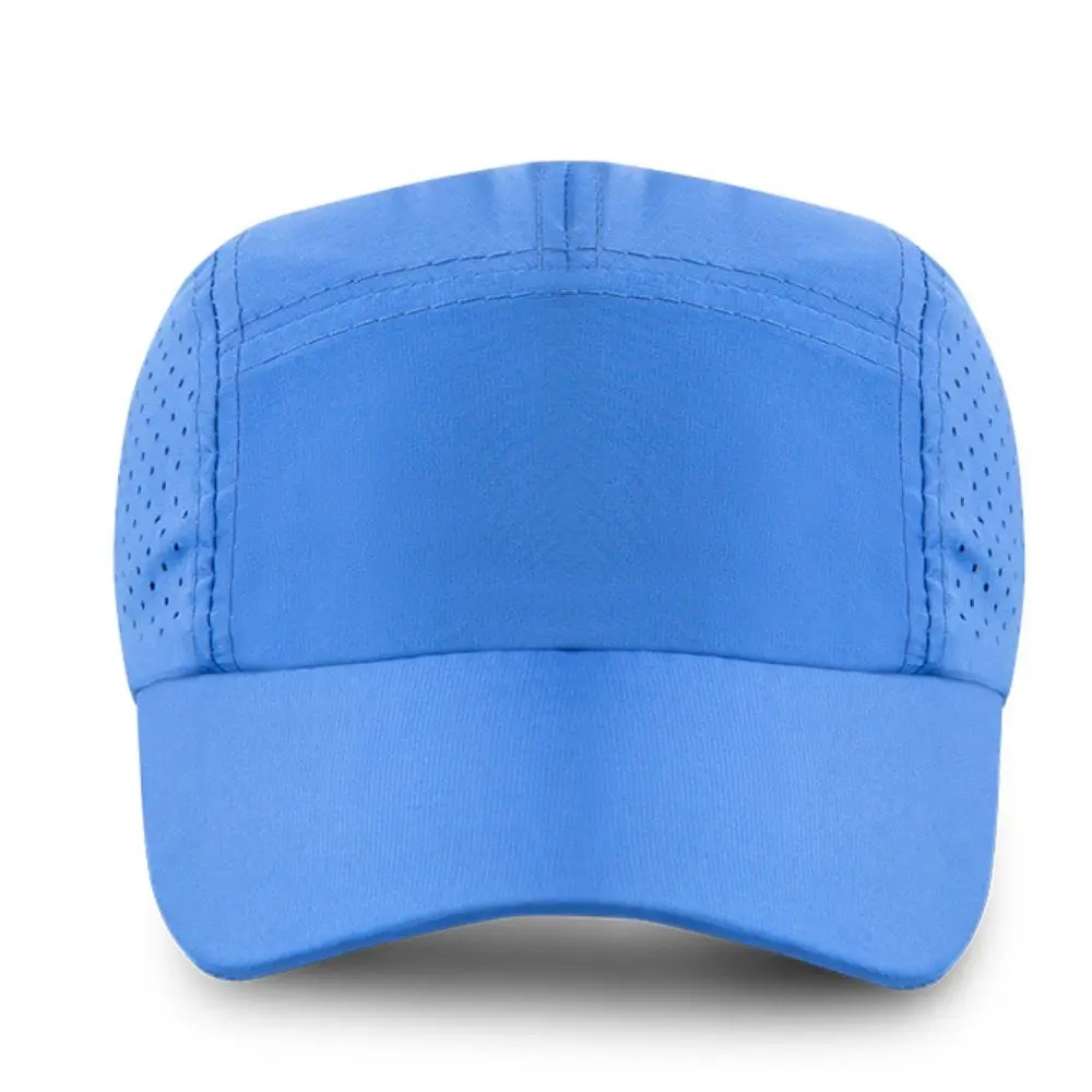 Casual Ultralight Mesh Baseball Cap Quick Drying Solid Color Cycling Hats Adjustable Breathable Running Cap Unisex