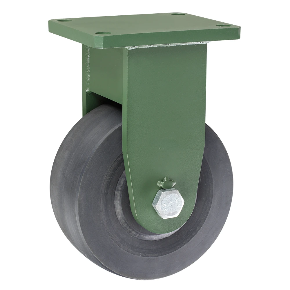 6- 12inch Rigid Swivel Load 5 Tons Ultra Heavy Duty Caster Wheels loading capacity 7 ton 8 tons per wheel