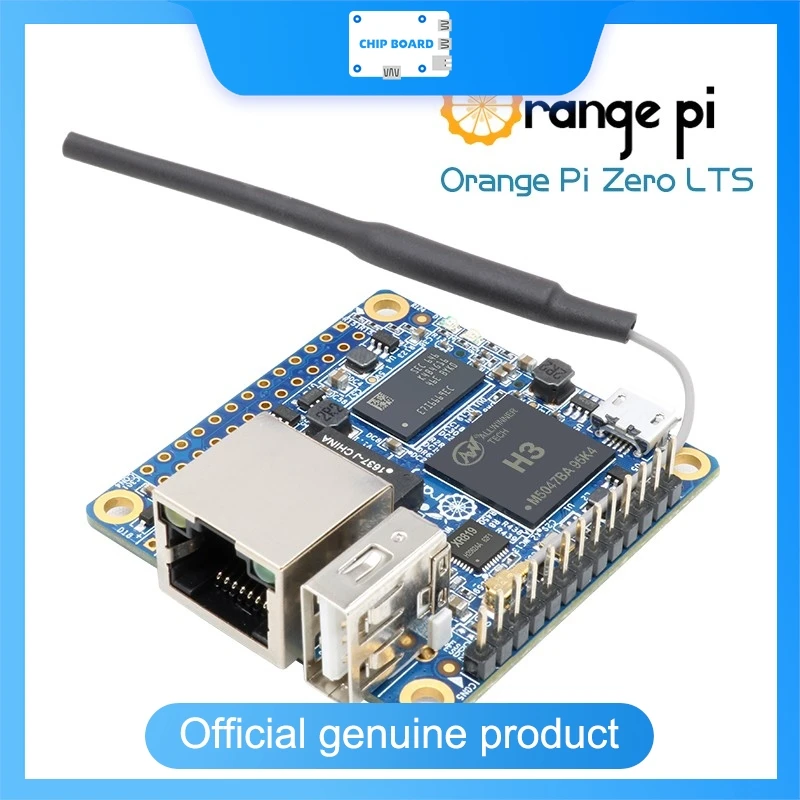Orange Pi Zero LTS, 512MB H3 Quad-Core Open-Source SBC, Supports Android 4.4, Ubuntu, Debian