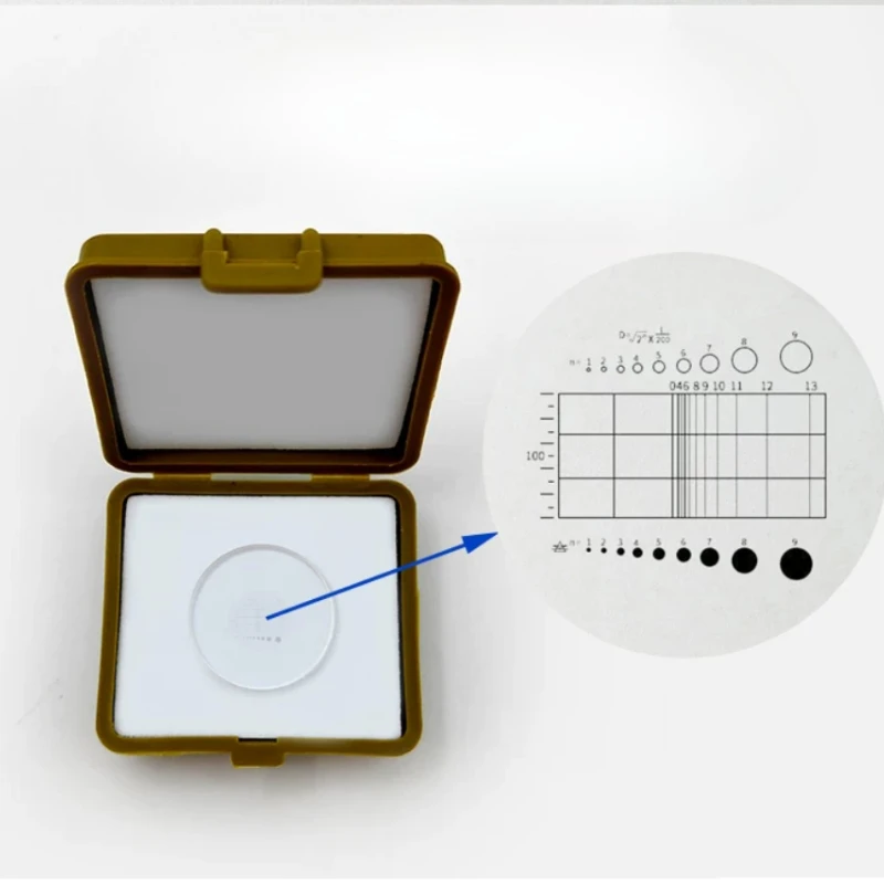 Échelle de réticule C2 pour oculaire de microscope, micromètre, échelle d'objectif, accessoires de mesure de surface
