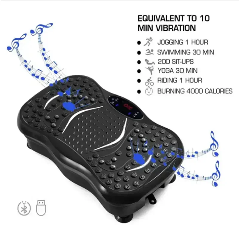 for Highly Efficient Burning Fat Foot Shaker Vibration plate Machine for Circulation Unisex Box Packing power Vibrator Plate