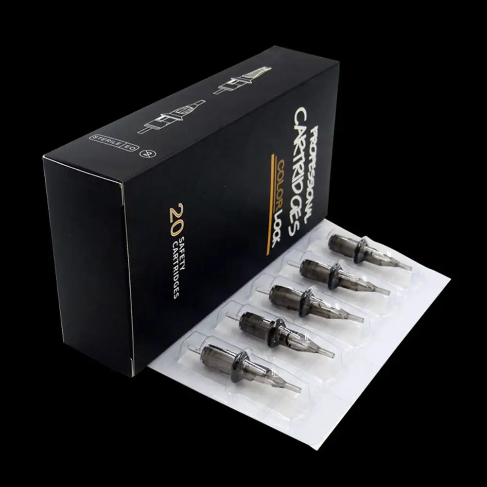 

20Pcs Tattoo Machine Needles Professional Disposable Semi Transparent Pre Sterilized Tips for Artists Needles for Tattoo