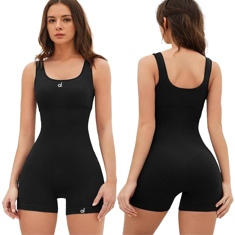 

Sampooly Jumpsuit for Women Workout One Jumpsuit with Removable Chest Pad Yoga Sleeveless Backless Seamless Clothing Clothing