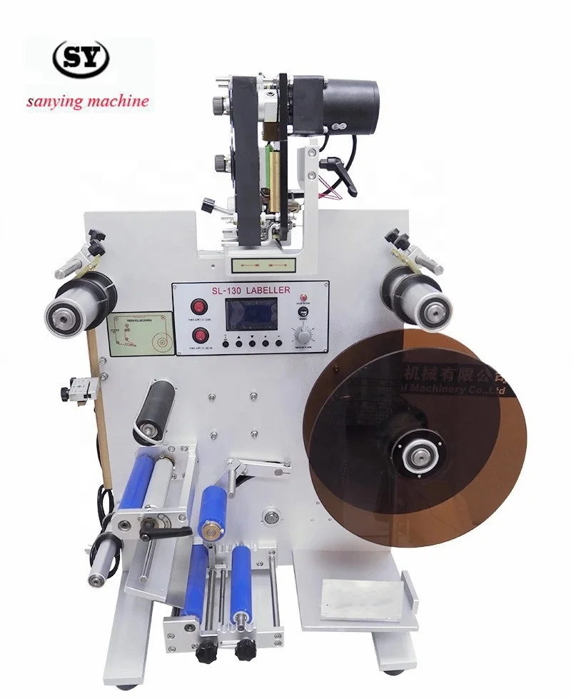 Wholesale SL-130 Round Bottle Labeling Machine with Code Printer