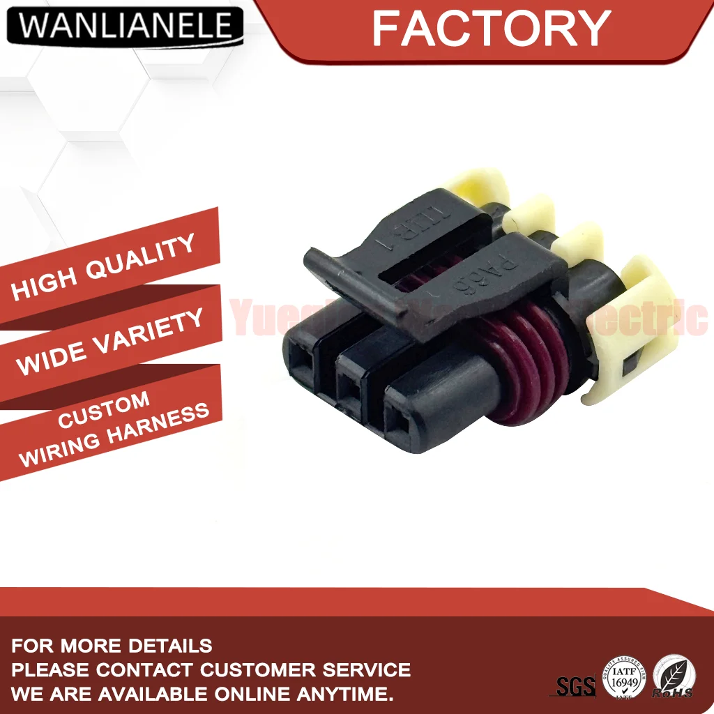 50 Sets 12059595 3 Pin Female Connector Metri-Pack 150 MP150-3S-3 Sealed 14A Fit GM Crank MAF Sensor