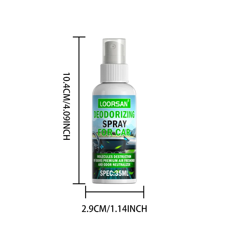 LOORSAN 35Ml Car Deodorizing Spray, Instant Odor Eliminator For Air Vent, Smoke Smell Remover, Auto Air Freshener view 6