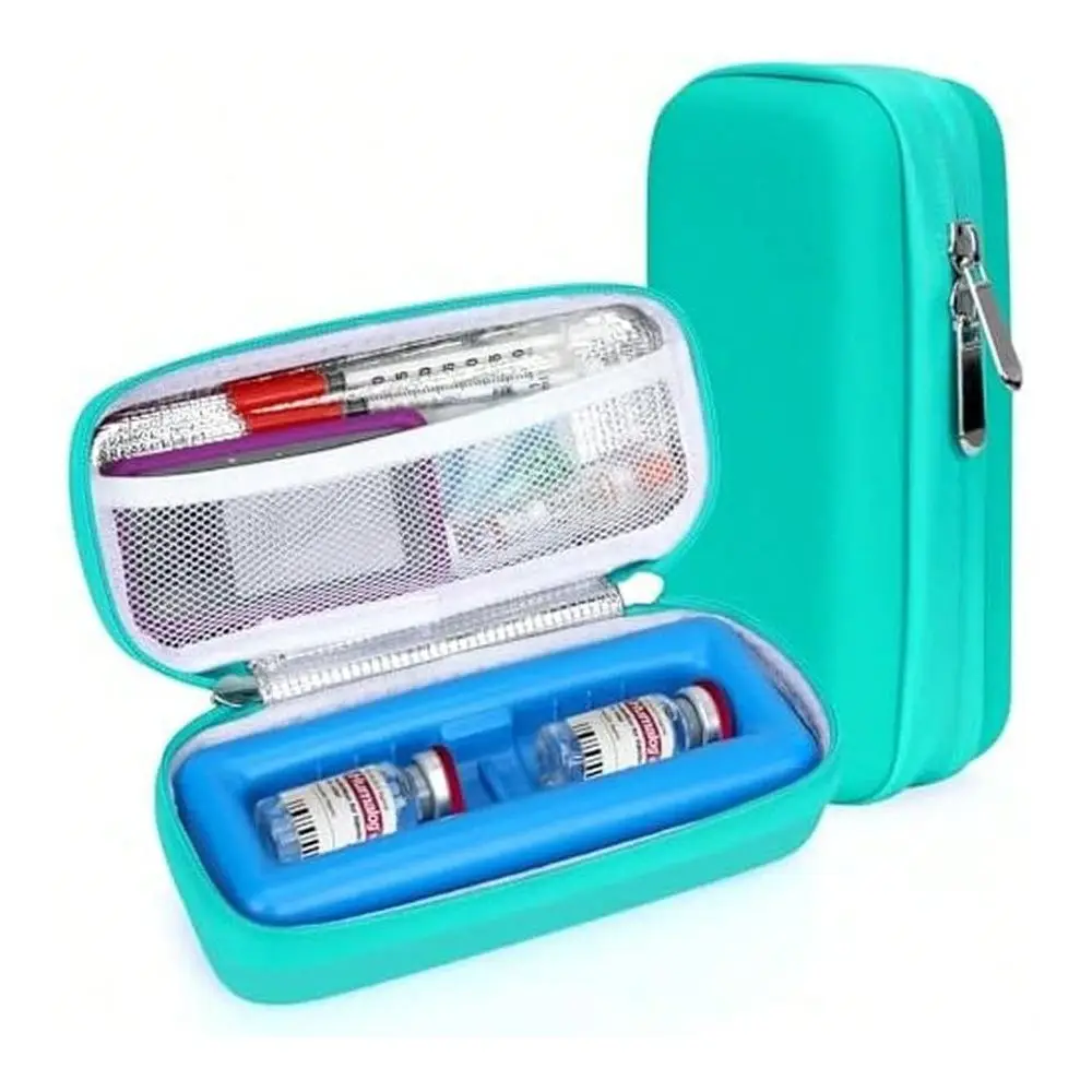 

Insulin Vial Cooler Travel Case TSA Approved Diabetes Carrying Bag Keep Medicine Cool, Diabetic Medication Organizer Small Bott