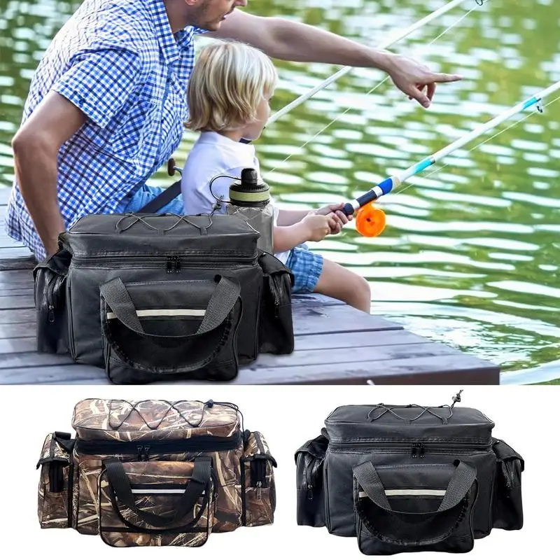 Fishing Tackle Storage Bags & Wraps Fishing Gear & Tackle Bags Waterproof Lightweight Padded Shoulder Strap Fishing Bags For Men