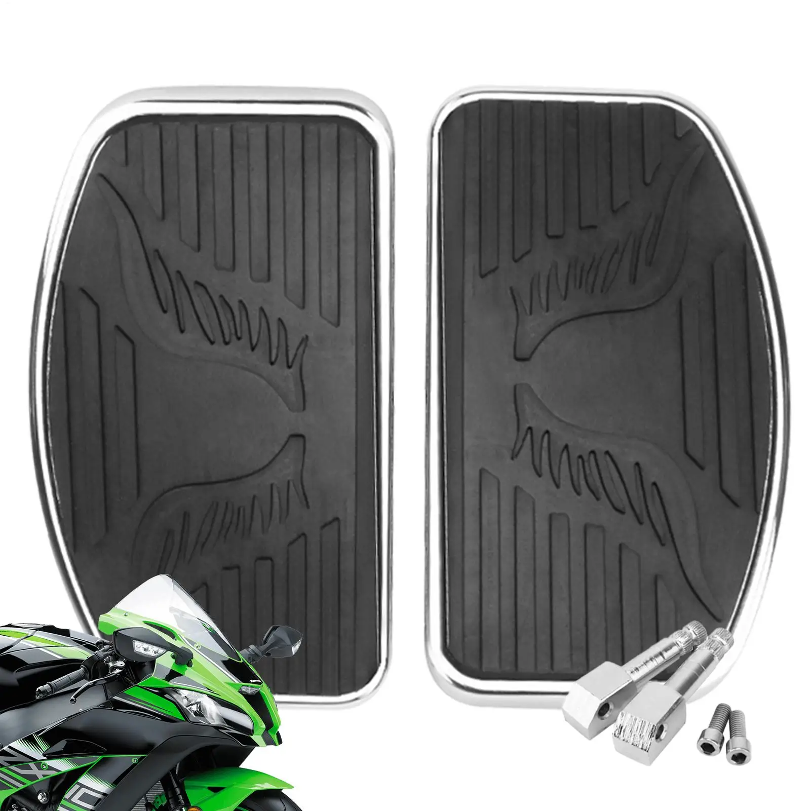 

Motorcycle Foot Pegs Scooter Floorboard For Touring Streamlined Ergonomic Motorcycle Foot Rest For Travel Touring Highway Riding