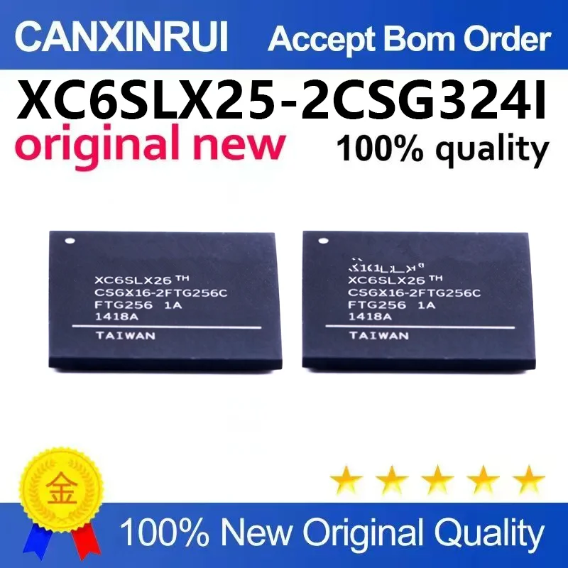 (5pcs-100pcs)Brand new original XC6SLX25-2CSG324I packaged BGA-324 programmable logic chip