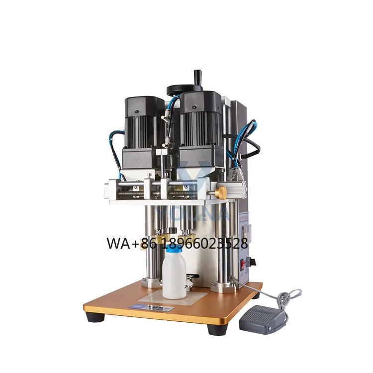 

Semi-Automatic Washing Detergent Electrical Screw Cap Machine Beverage Plastic Bottle Capping Machine