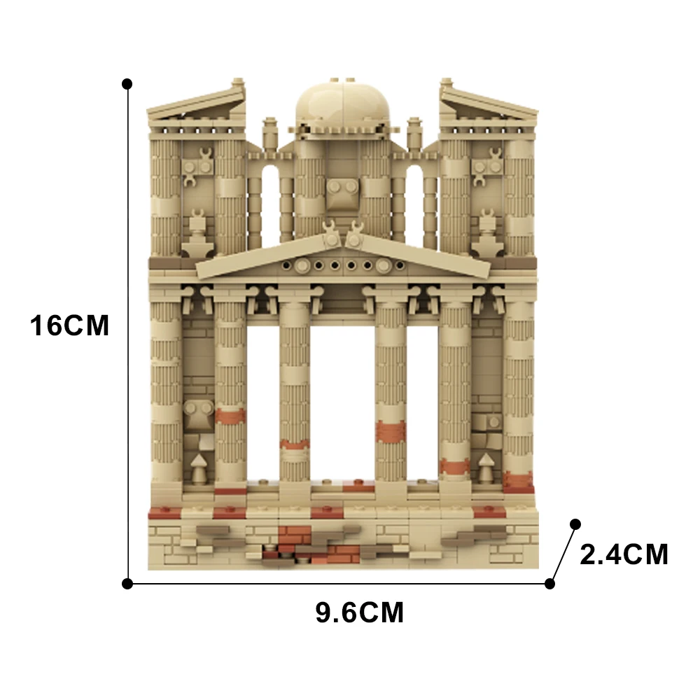 MOC Building Blocks Street View Kits Petra Jordan And The Last Crusade In Frame Architecture Bricks Toys Indiana Jones Kid Gifts