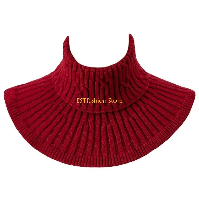 y5gc-女性暖かいスカーフニット襟スカーフ暖かいスカーフニット弾性偽襟