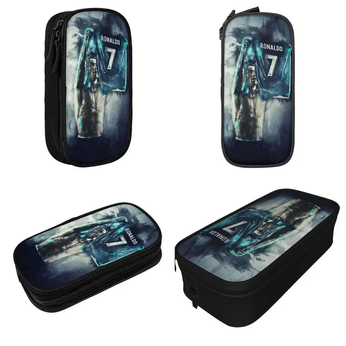 New Football Legend CR7 Pencil Case Pencilcases Pen for Girl Boy Big Capacity Bags Office Gifts Stationery