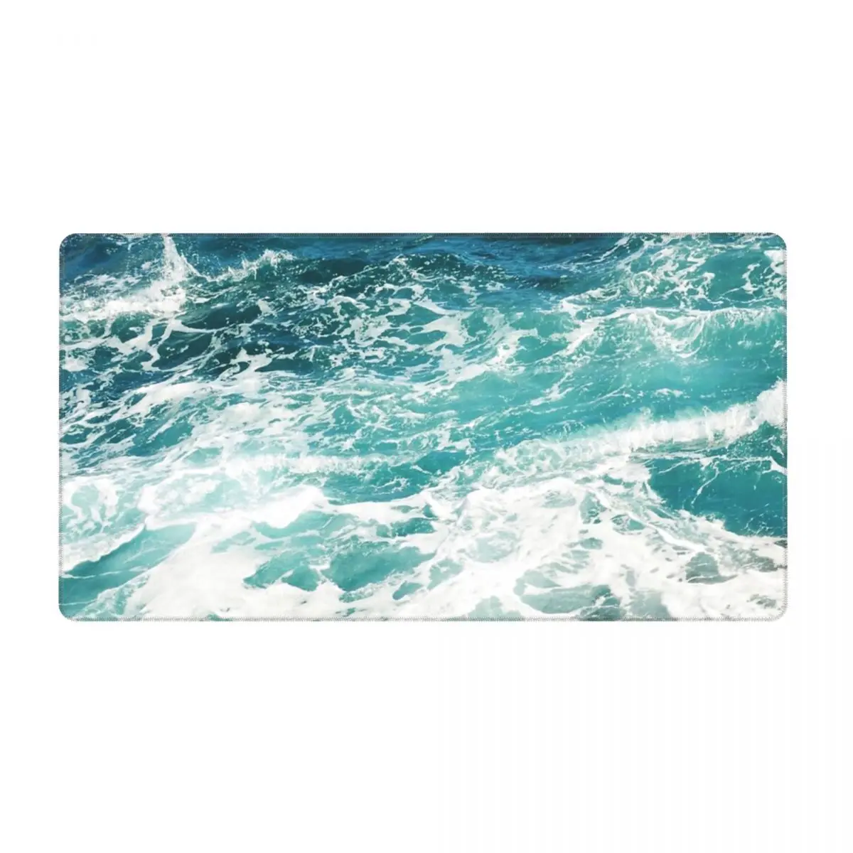 Blue Ocean Waves Keyboard Table Mat Mousepad Large Laptop Rubber Gamer Mouse pad