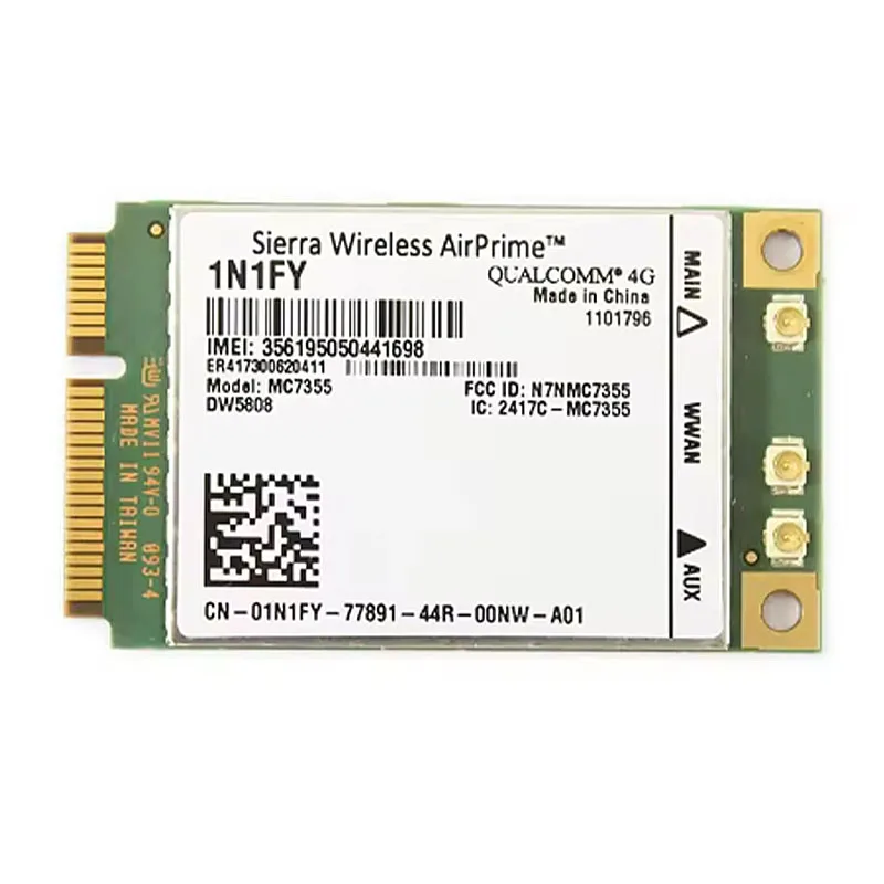

Wireless Adapter Card for Dell DW5808 Sierra Wireless AirPrime MC7355 4G LTE/HSPA+GPA 100MBPS 1N1FY Card