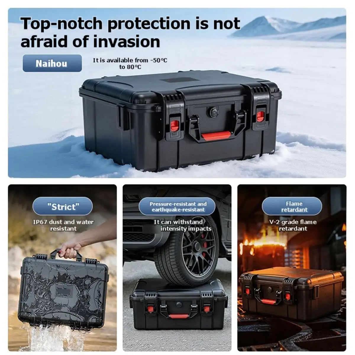 DTC6 Carrying Case for DJI Avata 360 Fly More Combo Waterproof Storage Box Bag for DJI RC 2 Controller Accessories Organizer