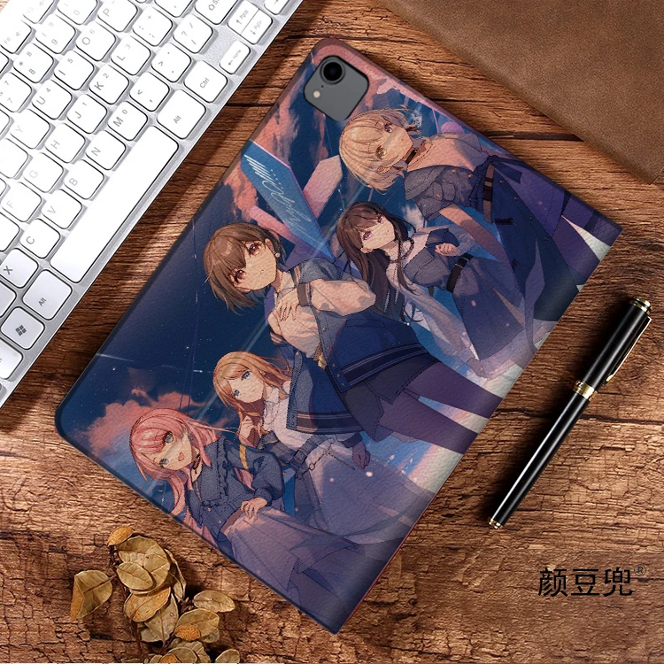 حلم بانج! إنها MyGO Anime لهاتف سامسونج جالاكسي تاب S9 لايت 8.7 2021 حافظة SM-T220/T225 غطاء حامل ثلاثي الطي جالاكسي تاب S6 لايت S8