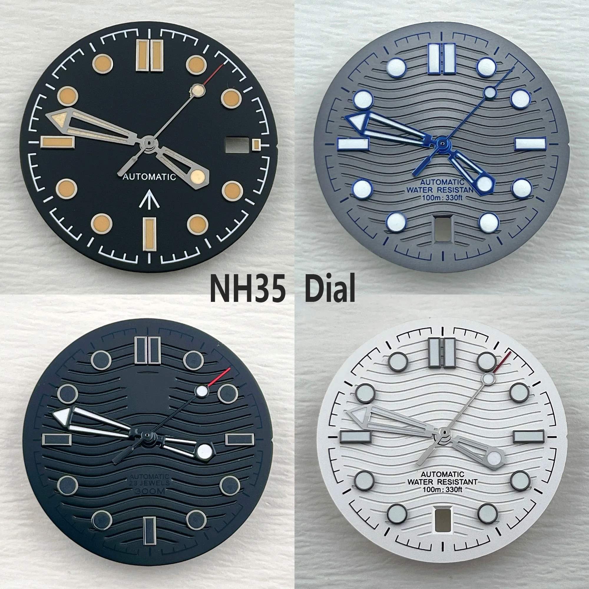 

NH35 dial Man's watch dial Customize logo dial suitable for NH35 movement watch accessories repair tools