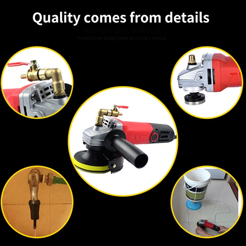 Electric Grinder Machine Polishing Machine Wet Stone Polisher Grinder Water Injection Polisher for Granite Marble Floor Stone