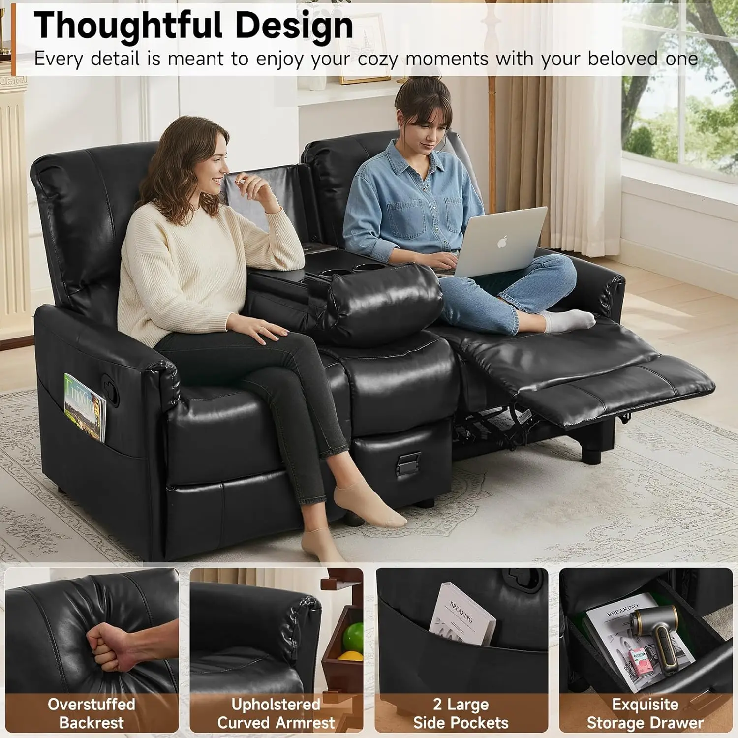 Thumbnail 4 - #4 Latest Reclining Sofa Couches Offers