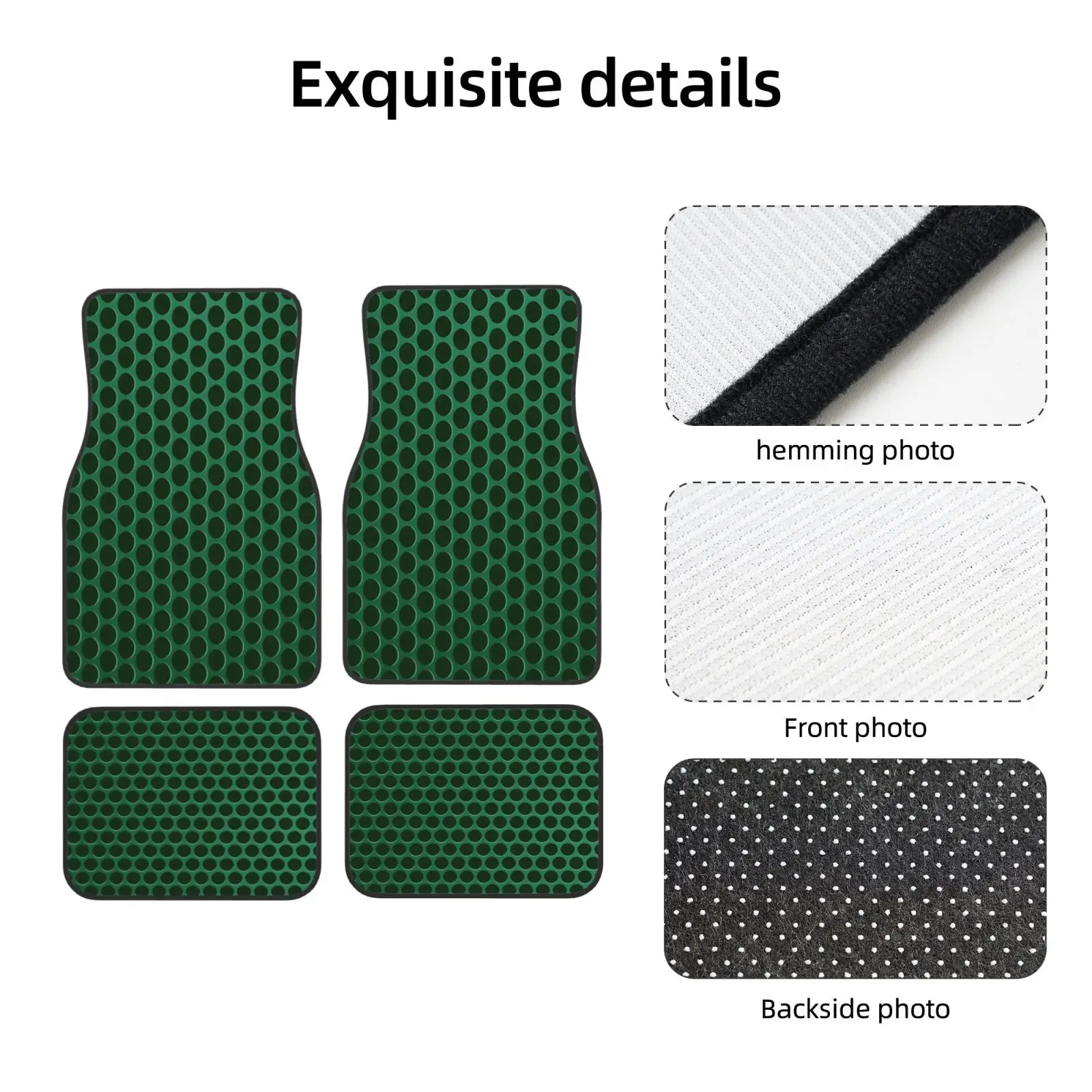 1pc Animal Skeleton Crown Checkered Cartoon Striped Car Floor Mat - Non-Slip, Stylish Interior Decor, Compatible With Various Ve
