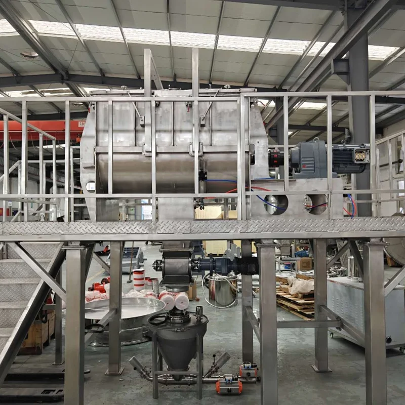 Industrial Double Ribbon Mixer 200 300 480 500 1000 2000 Kg Stainless Steels Powder Mixer Horizontal Mixing Machine