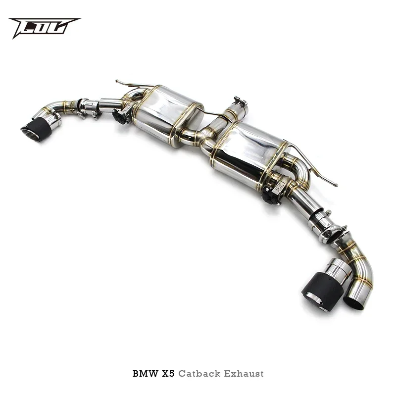 Asse per X5 2014-2023 Racing Escape Catback 304 silenziatore per tubo di scarico in acciaio inossidabile