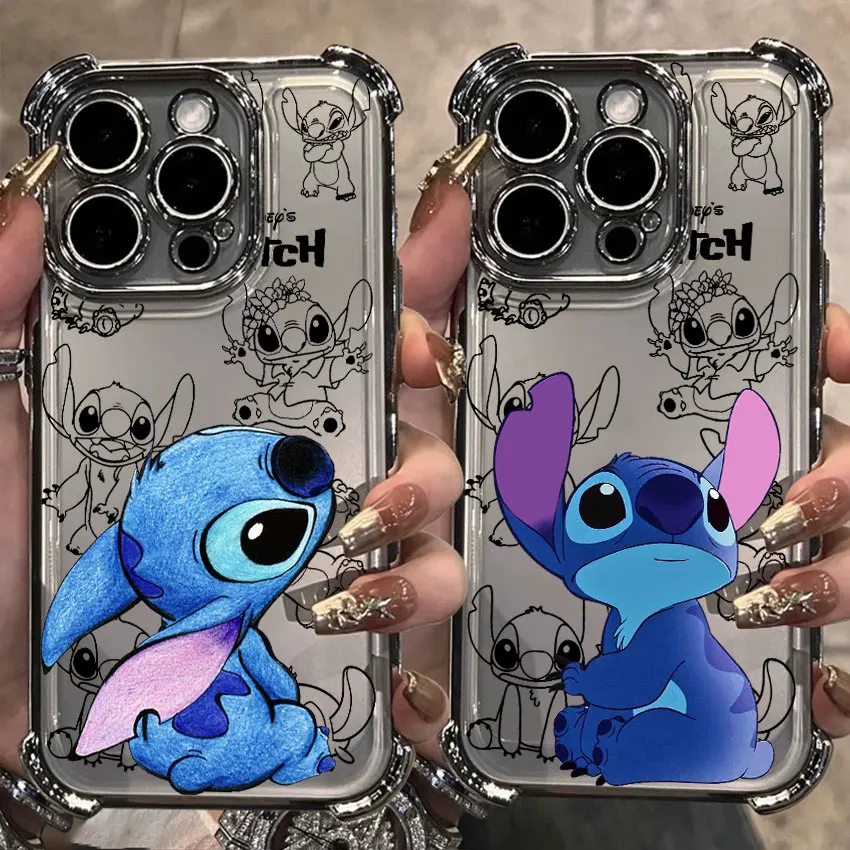 

Cute Stitch Baby Disney For Samsung Galaxy A56 Clear Case A55 A54 A52 A53 5G A36 A34 A35 A33 A50 A73 A26 A25 A16 A06 Phone Cover