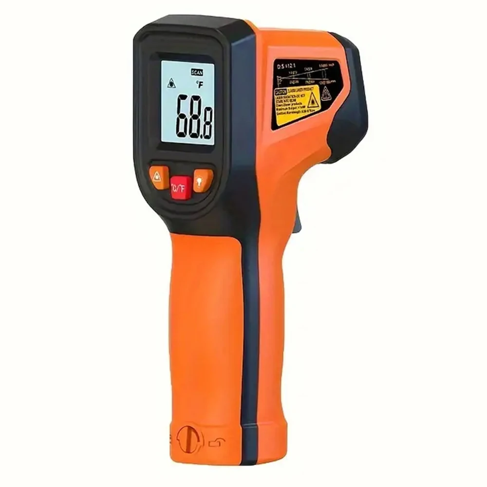 1PC Infrared Thermometer Temperature Gun, Non Contact IR Digital Food Temperature ‑50~400℃ Laser Target Indicator with Backlit