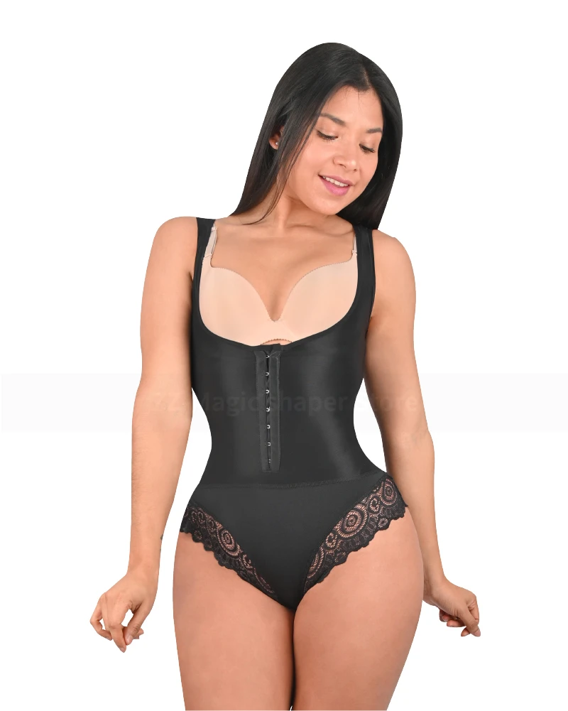 Fajas Colombianas Compression Waist Trainer Body Shaper for Women Slimming Butt Lifter Tummy Control Open Bust Shapewear