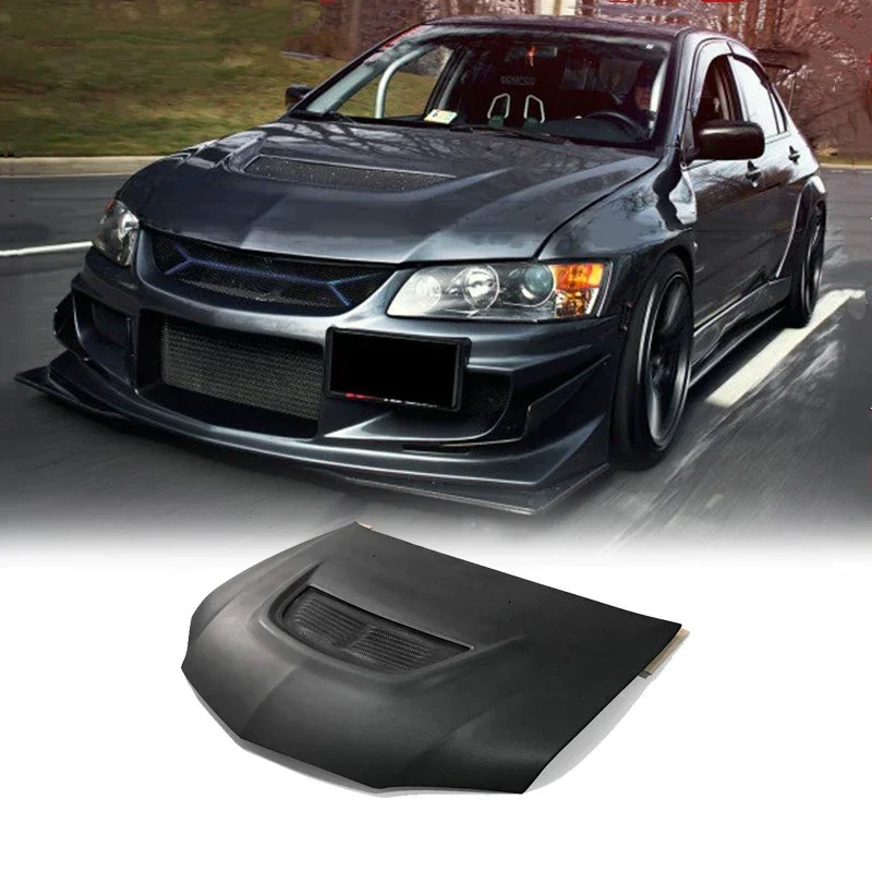 

Для Mitsubishi Lancer Evolution Evo8 Evo9: Модифицированный капот из углеродного волокна (полимерная смола) с воздухозаборником, комплект обвеса
