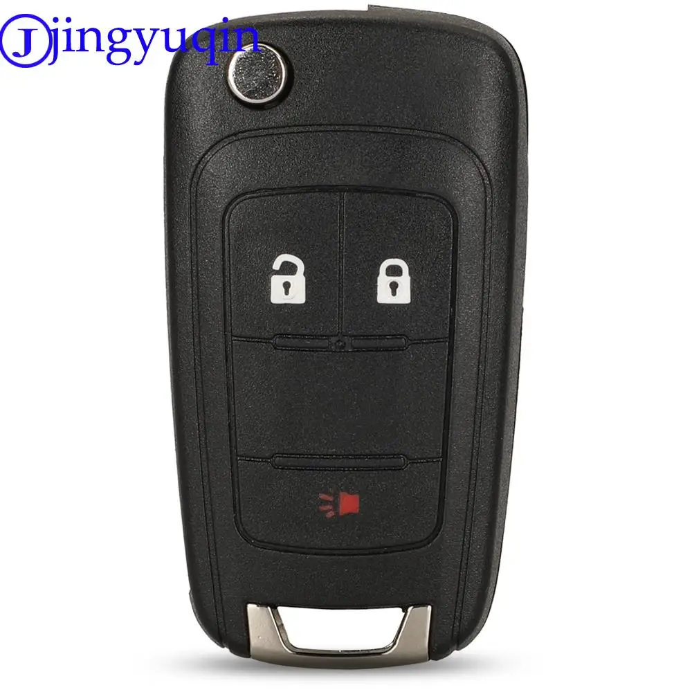 jingyuqin Flip Folding Remote car Key Shell For Chevrolet Cruze Epica Lova Camaro Impala 2 3 4 5 Button HU100 Blade