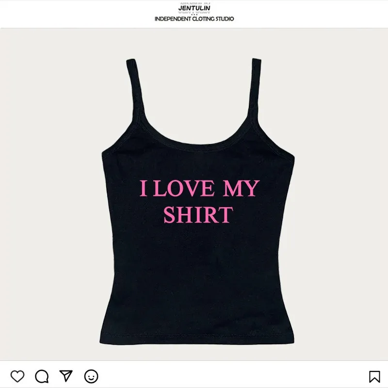 Y2k Ästhetische Brief Drucken Frauen Sexy Gothic Straße T-shirt Hip Hop Ärmellose Weste Rock Vintage Frauen Kleidung Harajuku 2000s Top