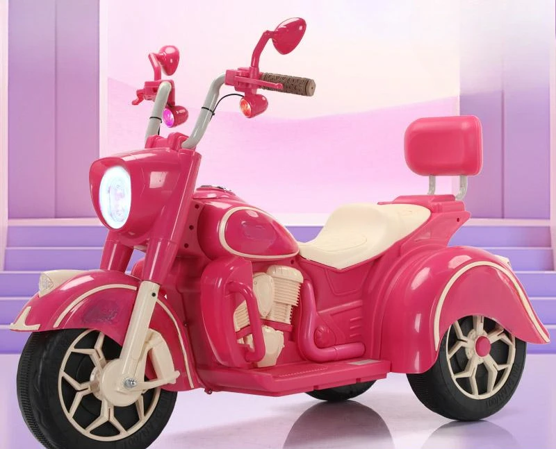 

Children's electric motorcycle with remote control, boy charging tricycle, can sit adult double drive