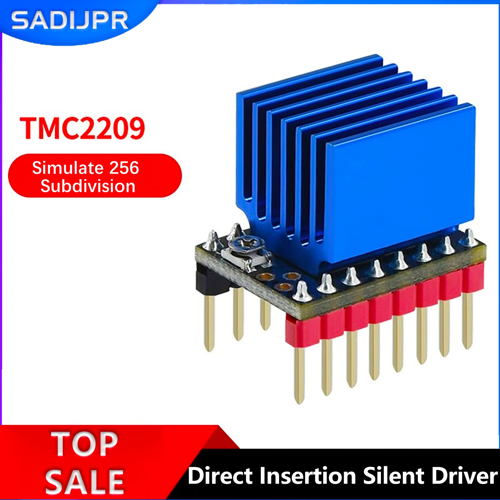 

TMC2209 V2.0 42 Stepper Motor Silent Driver Module Simulation 256 Subdivision 3D Printer Plug-in drive Instead of TMC2208/TMC222