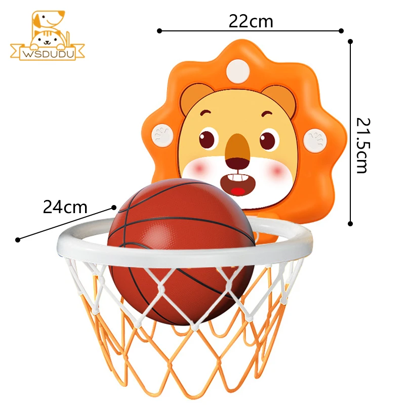 Mini Basketball Hoop Toy with Ball Pump Outdoor Indoor Sports Goal Play Game Suction Cup Adhesive Wall Stand Children Boys Gifts