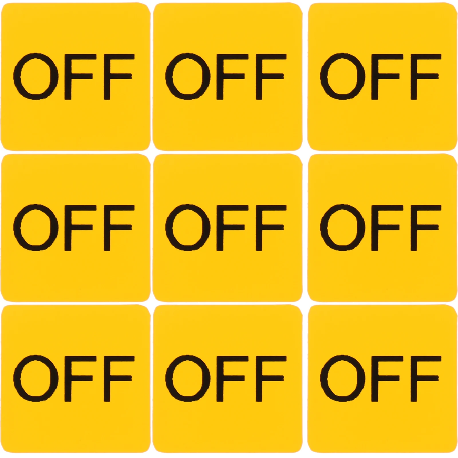 20pcs Device Switch Stickers On/Off Label Pvc Caution Switch Decal For Office Kitchen Bedroom Factory Home Use Easy