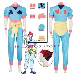 Hisoka Cosplay Anime Playing Cards Costume Hisoka Wig Uniform Set Halloween Party Role Play Outfit for Man