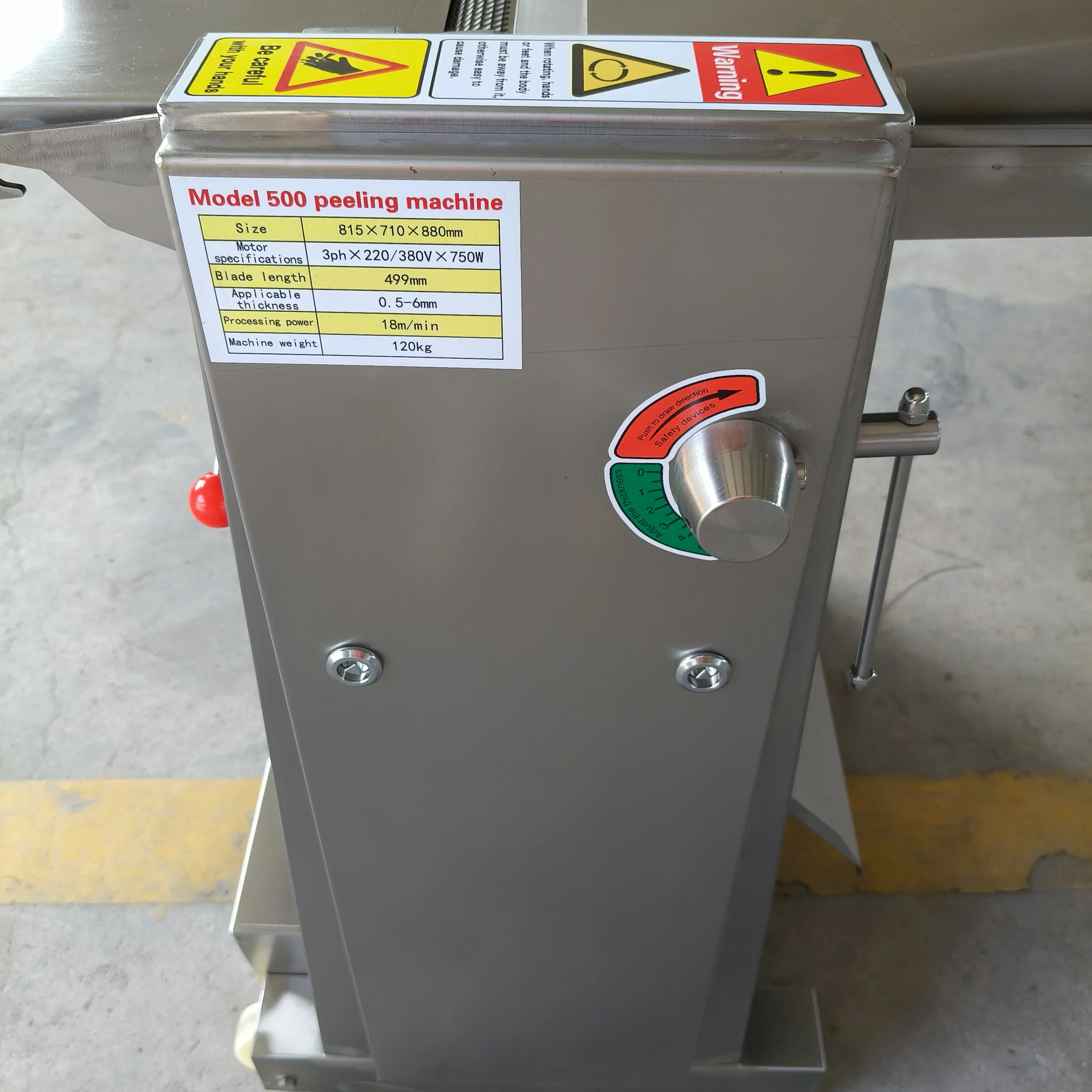 Automatic Stainless Steel Meat Processing Equipment-Chopper Beef Pork Shawarma Skin Knife Peeler Machine New Condition