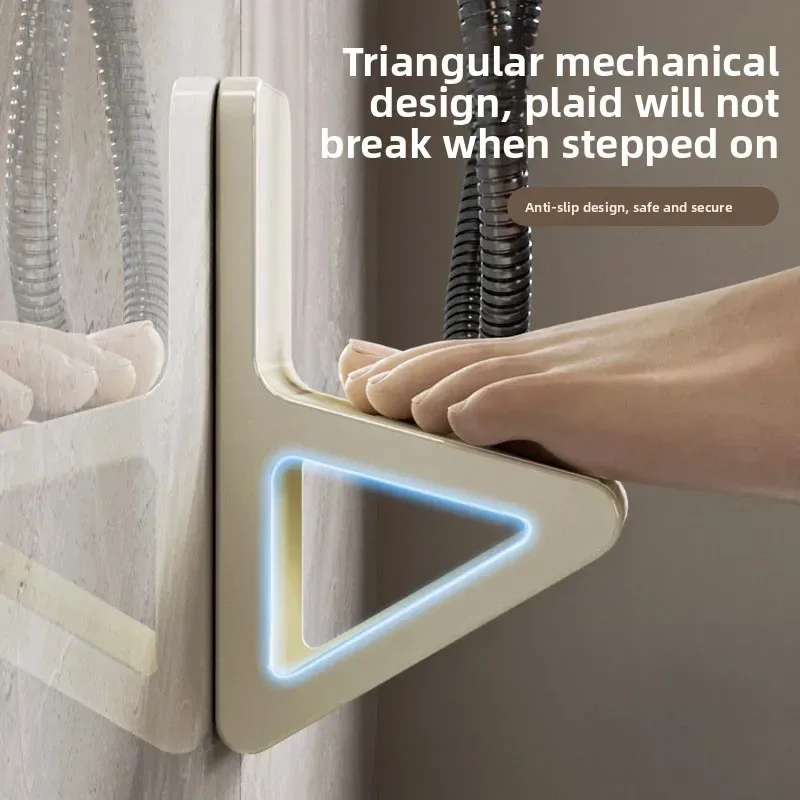 

Perforation-free Bathroom, Easy-to-place Footstool, Tools for Cleaning The Body, and Bath Accessories for Foot Massage