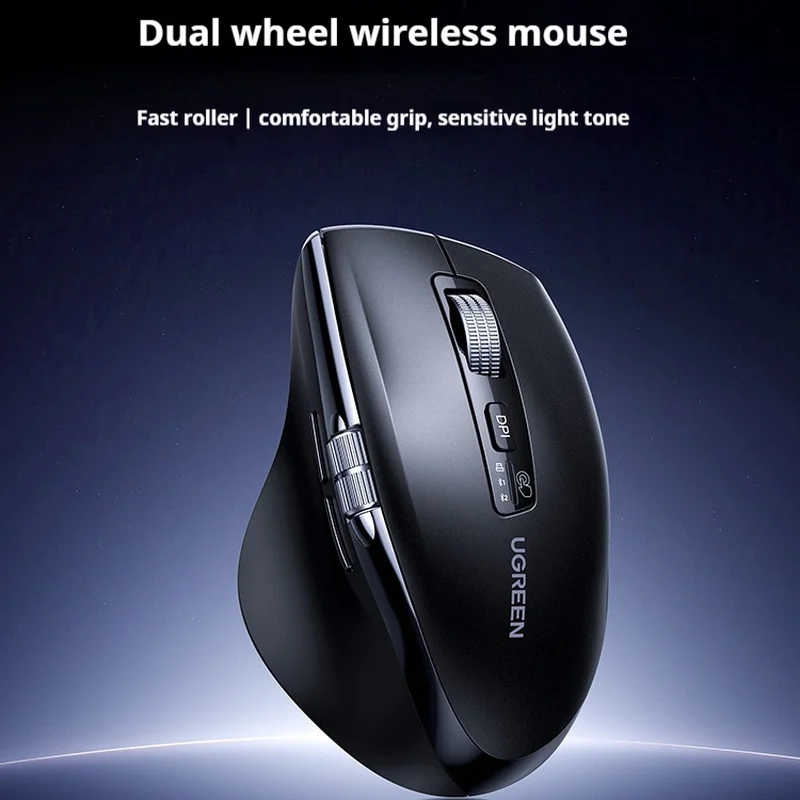 Ugreen Hyper-Fast Scroll Wireless Mouse Bluetooth 5.4 Dual Mode Ergonomic 5000dpi For Macbook Tablet Laptops Computer Pc Mice