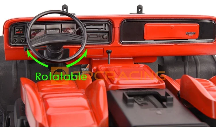 1 Set Simulation Central Control Seat Modification Parts For 1/10 RC Crawler Car Traxxas TRX4 Lima Interior BRONCO