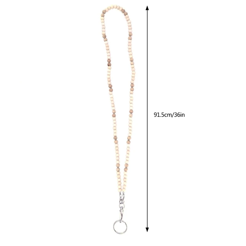 Ремешок с бусинами и держателем для карт, шейный ремешок, держатель для бейджа, ремешки для учителей, бусины, ремешки на шею,